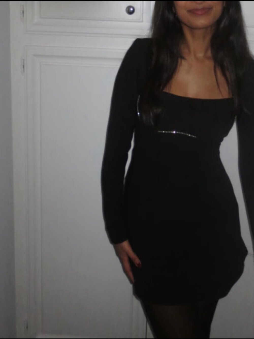Black mini dress
